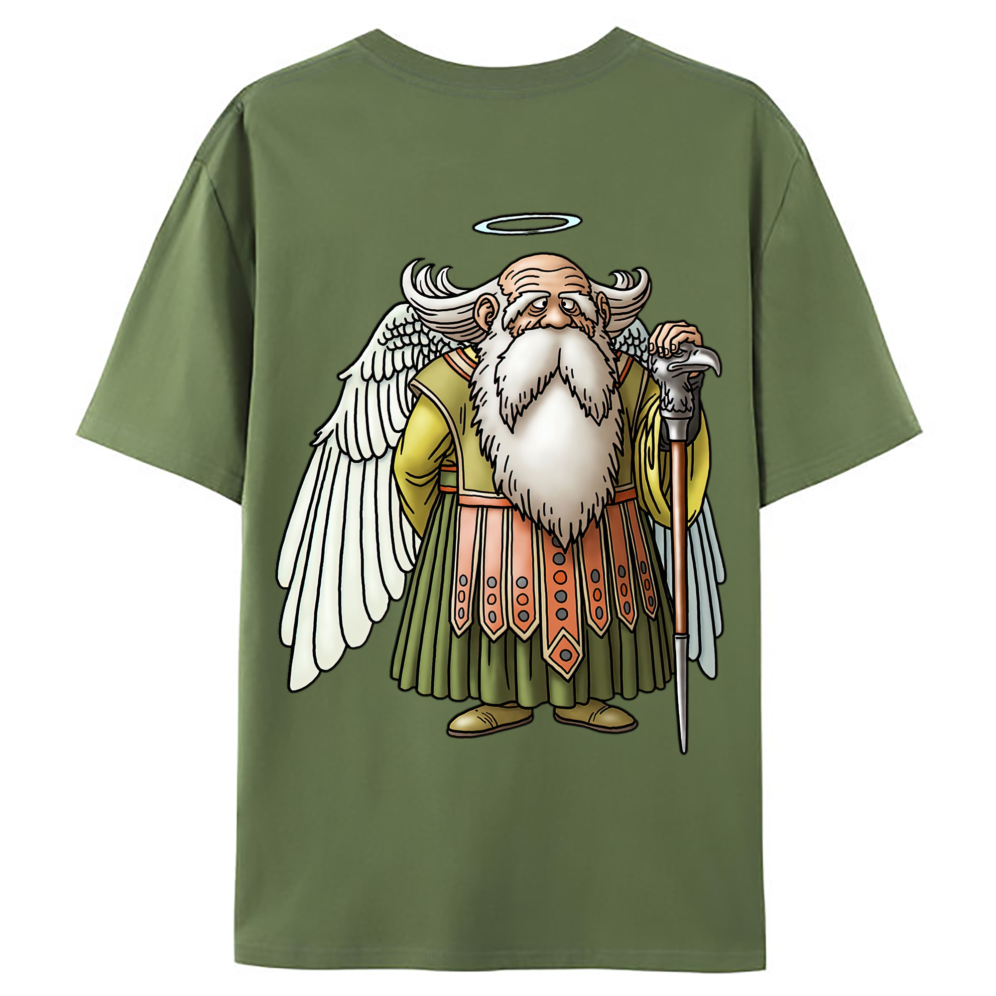 （画像用） ドラゴンクエスト Doragon Kuesuto Dragon Quest 綿100％ メンズ半袖Tシャツ（バックプリント） 通気性